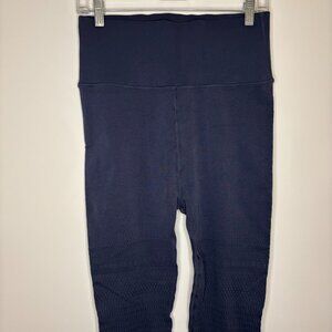 FABLETICS NEW High Waisted Sculptknit Macrame Womens 2X Navy Yoga Stretch